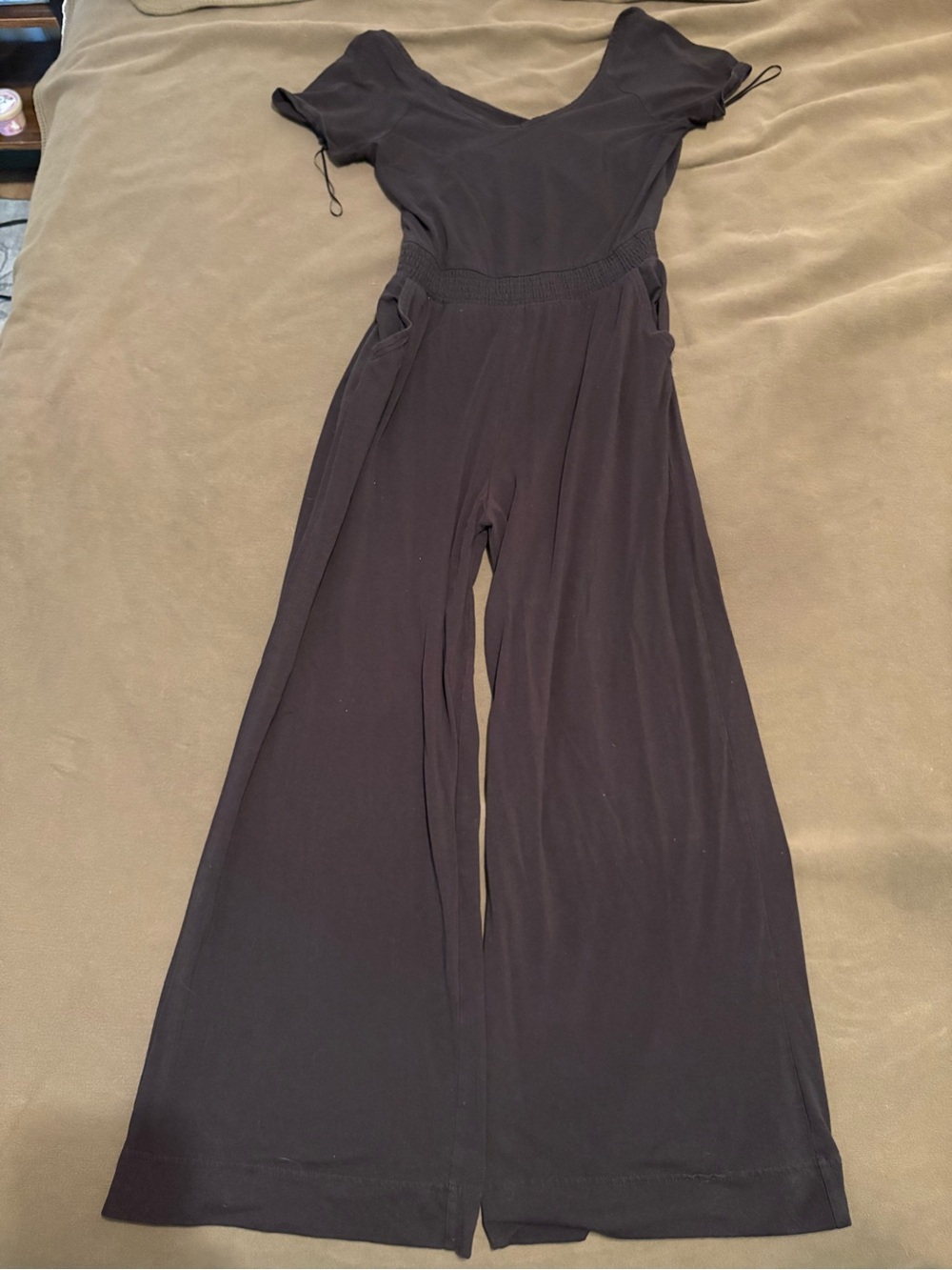 Pact Black Wide-Leg Jumpsuit